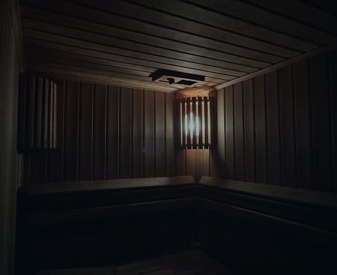 Saună pentru relaxare la clubul de fitness Global Fitness, Țicani